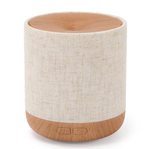 ZmarKraft Essential Oil Diffuser 200ml with Fabric Cover and Night Lamp | Ultrasonic Aroma Diffuser | Humidifier w Lights...