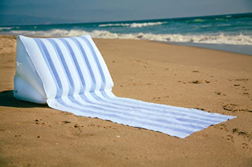 BeachBack Inflatable Lounger - Portable Air Couch for Beach and Camping with Adjustable Back Support - Travel Friendly Bea...