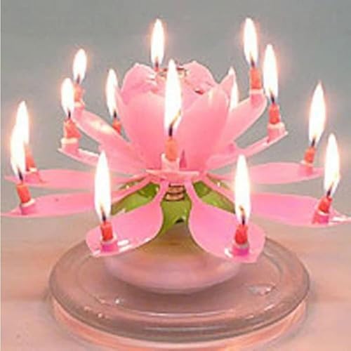 Lotus Flower Musical Birthday Candle