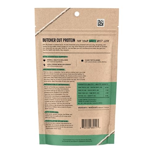 Vital Essentials Freeze Dried Minnows Dog Treats | Single Ingredient | Premium Quality | Grain Free Treats for Dogs, 1 oz Bag