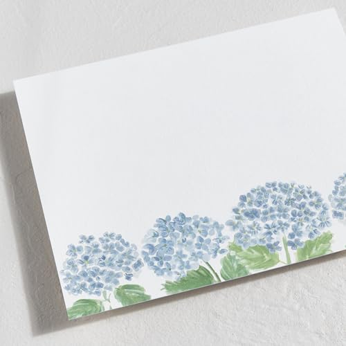 Minted Hydrangea Love Stationery Cards, 10 Count, Blank Cards and Envelopes For Thank You Notes, Invitations & Handwritten...