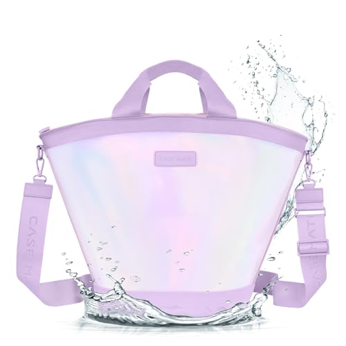 Case-Mate Soap Bubble Jelly Cooler Tote - Soft Cooler Bag w/Zippered Insulation - Keeps Drinks Cold for 24 hrs - Ideal for...