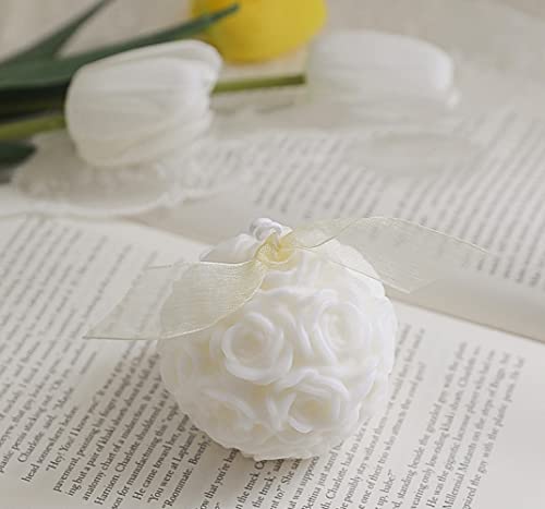 Aroma Candle,140G Hydrangea Onion Flower Shaped Soy Wax Scented Candle for Table Photo Prop Birthday Gift,Prefect for Medi...