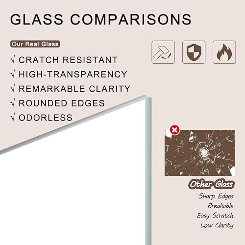 ScandiNest Scalloped 11x14 Picture Frame, Real Glass Wood Frame with Reversible Mat for 5x7/8x10 Prints, Wavy Edge for Wal...