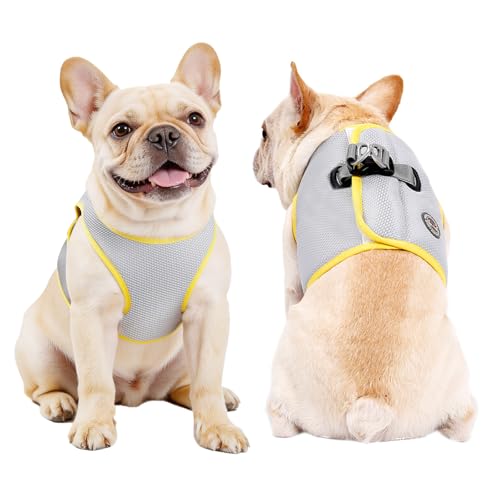 Huafly Dog Cooling Vest with Instant Chill-Heat Reflective Mesh Evaporative Dog Cooling Shirt,Adjustable Quick Release Coo...