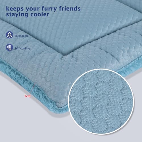 Vetasac Dog Bed Mat, Crate Pad Reversible,Soft Kennel Pad, Washable Dog Crate Mat (Cool and Warm),Pet Sleeping Mattress fo...