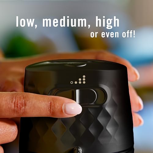 Febreze Plug Scent Booster in Black, Continuous Scent Device Oil Diffuser, Compatible with Febreze Air Freshener Plug in R...