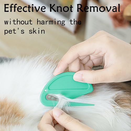 Cyhdddr 5Pcs Knotting Comb for Cats, Pet Knotting Comb De knotting comb for Dog Pet Hair Removal Tool Cat Dog Grooming Sup...
