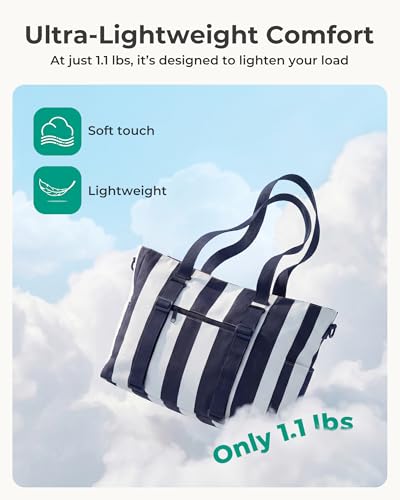 BAGSMART Large Beach Bag for Women, Oversize Tote Bag for Travel/Pool/Summer | 3-Ways to Carry, Cruise Essentials, Family ...