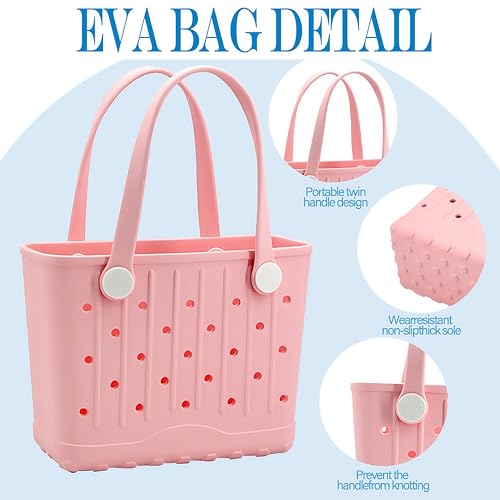 CXY Rubber Tote Bag Small Beach Bag Waterproof Beach Tote Washable Travel Handbag for Sport Boat Market Outdoor
