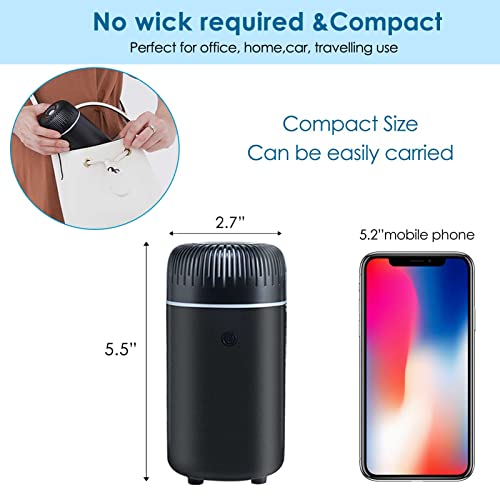 Car Diffuser Humidifier USB Aromatherapy Essential Oil Air Freshener USB Cool Mist Mini Portable Diffuser for Car Home Off...
