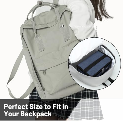 MIER Small Lunch Bag for Kids & Adults Compact Insulated Lunch Box Portable Thermal Mini Cooler for Work School Travel, Bl...