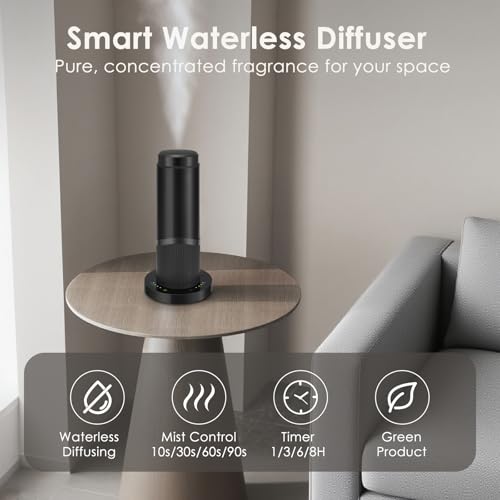 Waterless Scent Essential Oil Diffuser for Hotel,Whole House,Large Room, Office，Home，200ML Large Capacity, Covering 1500 S...