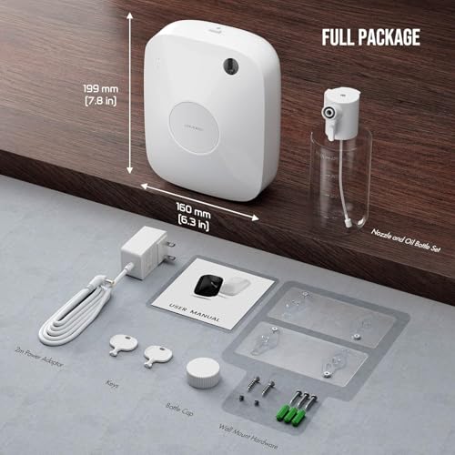 Airversa Smart Waterless Essential Oil Diffuser Scent Air Machine with 12A1V Power Adapter for Large Rooms Spaces Home and...