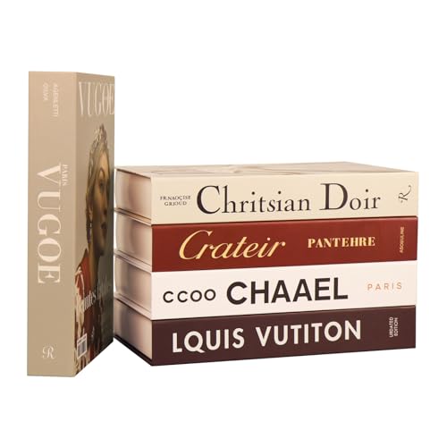 5 PCS Decorative Books for Home Decor, Beauty Fake Books for Decoration, Coffee Table Decor, Aesthetic Shelf & Bookshelf, ...