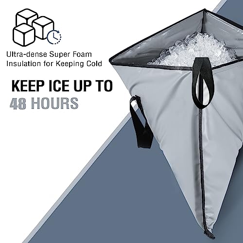 Buffalo Gear Insulated Fish Cooler Bag Portable Fish Kill Bag Keep Ice-cold More Than 48 Hours