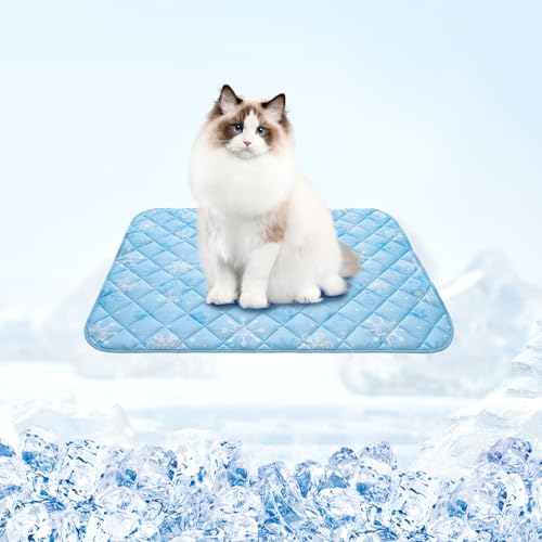 Homimp Dog Cooling Mat,15.5" x 19.5" Thicken Self-Cooling Mat for Dog&Cat,Internal Waterproof& Endothermic,Washable Pet Ic...
