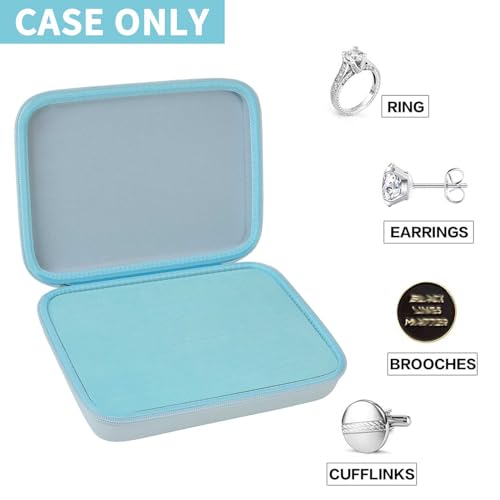 GWCASE Ring Organizer Storage Case - Jewelry Ring Display Collector Box with 42 Slots. Rings Tray Holder Showcase Fits for...