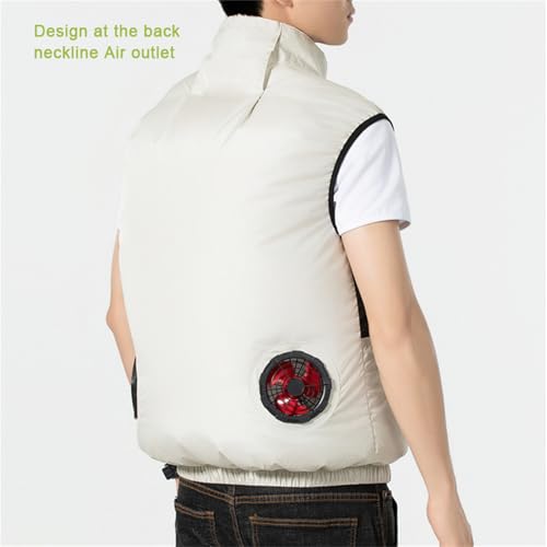 YAMIELO Japanese Cooling Vests for Hot Weather, Air Conditioned Jacket for Men & Women