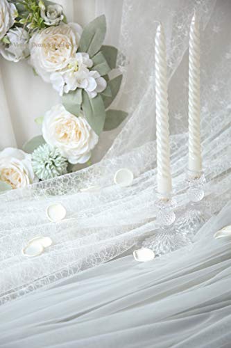 Floroom 300pcs Rose Petals Ivory Faux Silk Flower Petals for Wedding Flower Girl Basket White Aisle Scatter Dinner Table C...