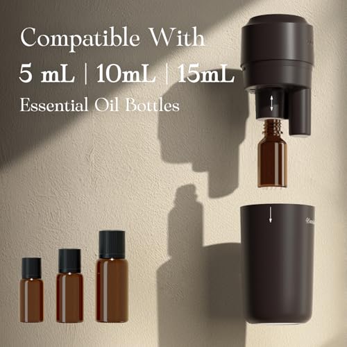 ARVIDSSON Waterless Diffuser for Essential Oil, Battery Operated Aromatherapy Diffuser, Waterless Essential Oil Diffuser, ...