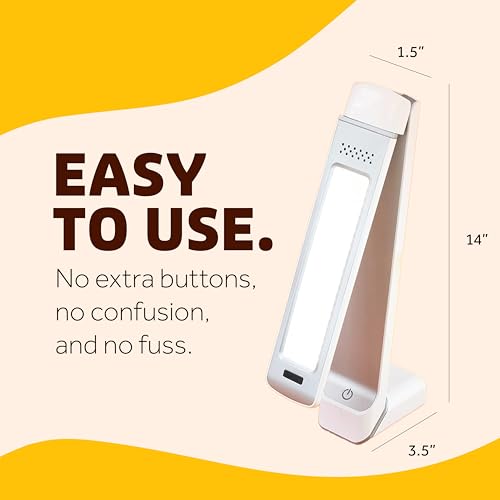 Circadian Optics Lumos 2.0 Light Therapy Desk Lamp | As Seen On Shark Tank | 10,000 LUX UV-Free Full-Spectrum LEDs | Adjus...