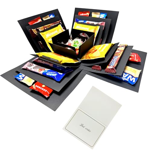Hryan 5 Layer Gift Box, Multi Layered Explosion Photo DIY Box, Creative Surprise Picture Gift for Important Days and Holid...