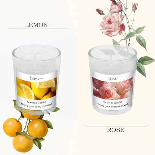 Scented Candles Gifts Set for Women and Men, Soy Wax Aromatherapy Candles 6 Pack Jar Candle for Birthday, Thanksgiving, Va...