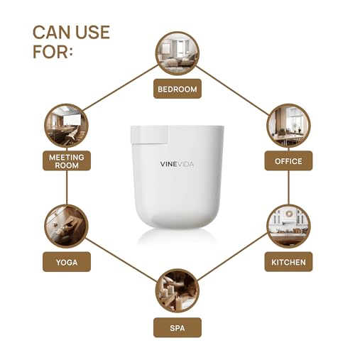 VINEVIDA Prime Plug-in Aroma Diffuser for Home & Office | Waterless Diffuser - Cold Air Diffuser for Essential Oils (2 Hot...