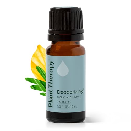 Plant Therapy Deodorizing Essential Oil Blend, 10 mL (1/3 oz), Pure Essential Oils, Undiluted, Therapeutic Grade, Ideal fo...