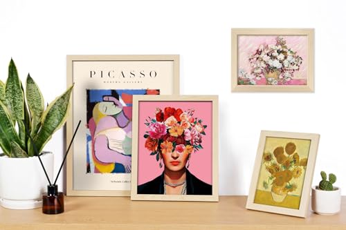 16 PCS Framed Eclectic Wall Art Decor, Modern Maximalist Home Gallery Wall Frame Set Prints for Bedroom Bathroom, Posters ...
