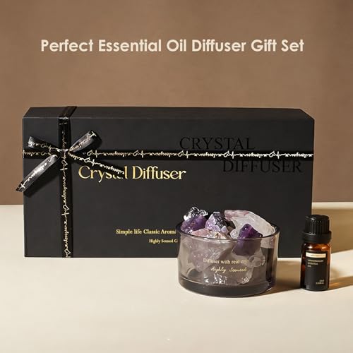 Aroma Stone Passive Diffuser with Essential Oils for Home, Bathroom, Office | Room Scent | Home Decor & Fragrance, Elegant...