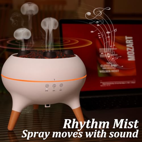 Essential Oil Diffuser for Home, Bedroom Humidifiers, Air Scent Aroma Aromatherapy Ultrasonic Humidifier Machine Timer Sma...