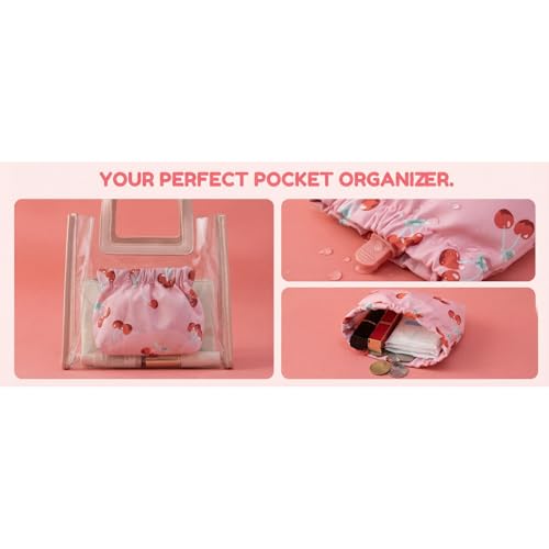Mini Squeeze Coin Purse Bulk Set, Waterproof PU Leather Snap Pouch for Headphones, Jewelry, Makeup, Portable Small Organiz...