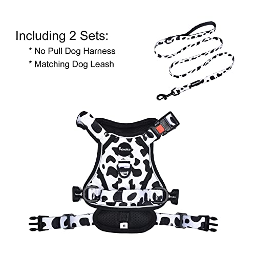 Petmolico No Pull Dog Harness and Leash Set, No Choke 4 Leash Attchments Easy Control Handle Soft Padded Reflective Vest D...