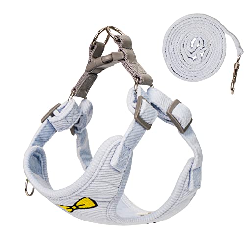 No Pull Dog Harness with Leash Pet Soft Vest Harness and Leash Set Dog Cat No Choke Escape Proof Harness Reflective Step i...