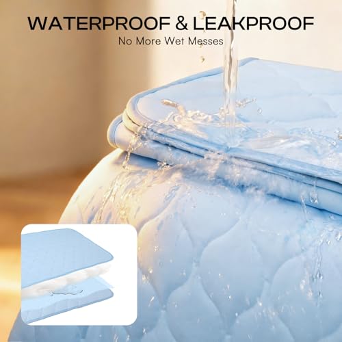 Luciphia Waterproof Cooling Mat for Dogs Couch Cover Q-MAX>0.5, Leakproof Pet Pad Non-Slip Throw Blanket for Cat Puppy Cra...
