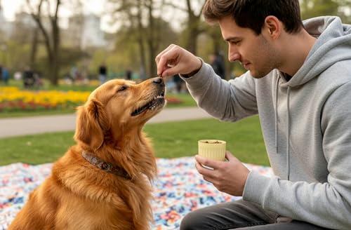 Dog Travel Water Bottle with Food Container – 2-in-1 Portable Pet Water Dispenser, Leak-Proof Dog Water Bottle with Bowl &...