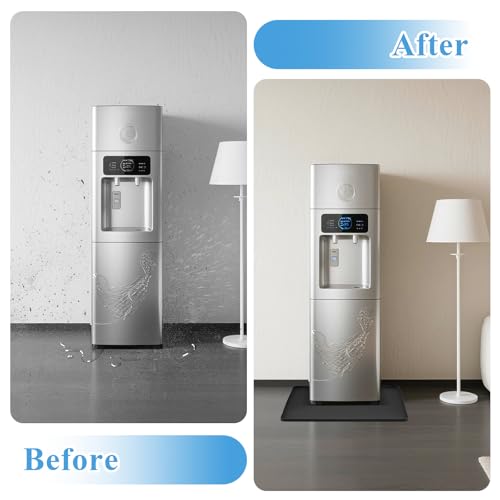 Water Cooler Drip Pan, Prevent Water Leakage and Protect Floor & Carpet, 19.7''x19.7'' Under Water Cooler Mat, Non-Slip Le...