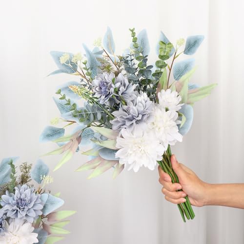 Fake Flowers in Vase Artificial Flowers Coffee Table Decor, Faux Flowers in Vase, Flower Arrangements Artificial Plants Si...