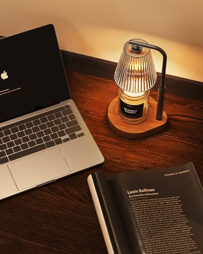 Cozmara Candle Warmer Lamp with Timer & Dimmer for Yankee Candles, Adjustable Height Candle Warmer for Jar Candles, Wax Me...
