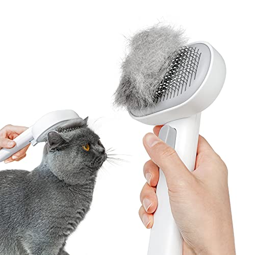 Aumuca Cat Brush for Shedding, Cat Brushes for Indoor Cats, Cat Brush for Long or Short Haired Cats, Cat Grooming Brush Ca...