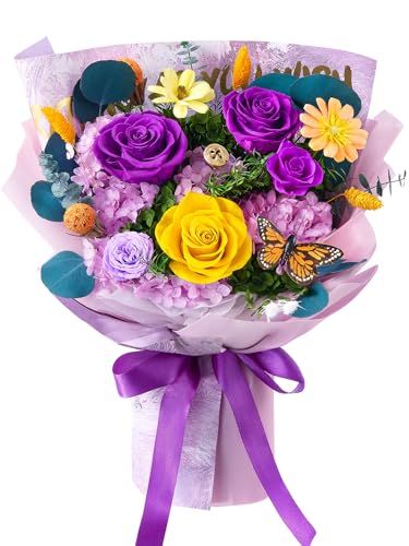 Beaulasting Roses Mothers Day Flowers for Delivery Prime Forever Flowers Mom Preserved Roses Bouquets Flower Birthday Gift...