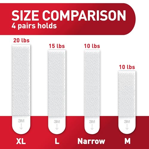 Command 15 lb Large Picture Hanging Strips 14 Pairs (28 Strips), Damage-Free Hanging Picture Hangers, No Tools Wall Hanger...
