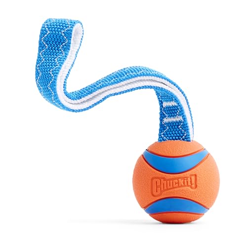 Chuckit! Ultra Tug Dog Toy, Medium Fetch and Dog Ball Tug Toy for Dogs 20-60 Pounds