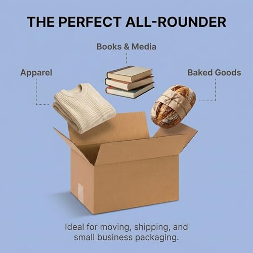 BOX USA Small Shipping Boxes 12"L x 8"W x 6"H (25-Pack) - Corrugated Cardboard Box for Moving, Mailing, Packing, Packaging...