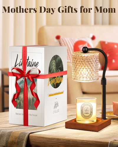 2 Pack Candle Warmer Lamp with Timer Dimmer Adjustable Height, Birthday Housewarming New Home Decor Gifts for Women, Elect...