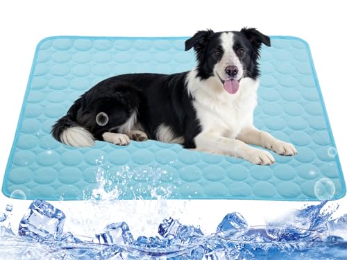 Mannice Dog Cooling Mat, Pet Cooling Mat for Dogs Cooling Blanket for Dogs Dog Cooling Pad for Kennels, Crates, Cars, Indo...