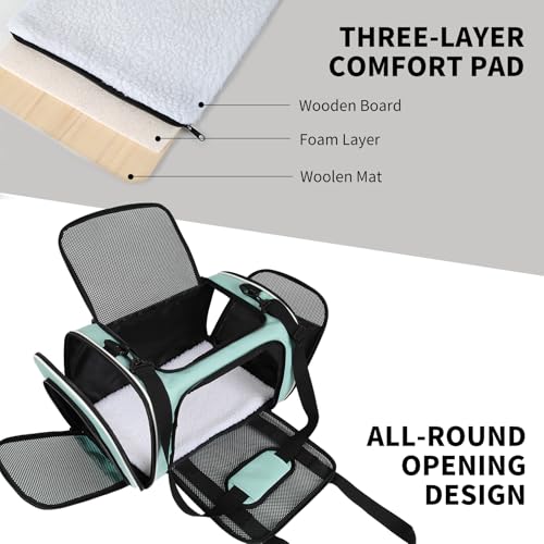 Yipincover, Cat Dog Carriers Soft-Sided, Pet Travel Carrier for Small Cats Dogs Under to15lbs, Soft-Solid Collapsible Carr...