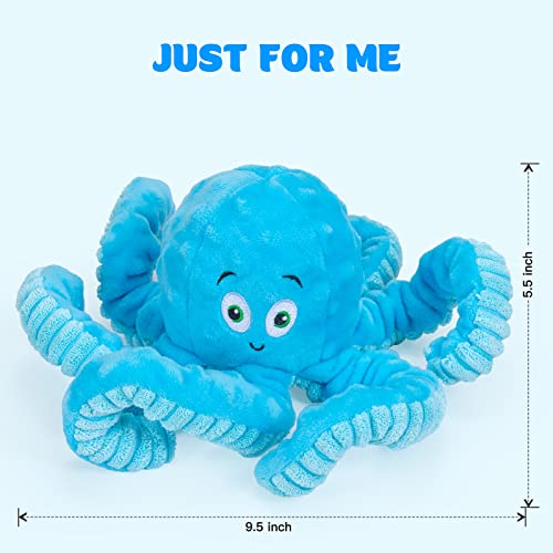 Dog Toys for Aggressive Chewers Indestructible Squeaky Dog Toys Octopus-Tug of War Dog Toys for Large Breed Tough Interact...